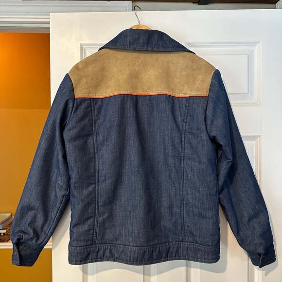 Men’s Vintage ‘79 Orange Tab, Two Tone Suede, Levi’s Ski Jacket, Size Large - Picture 5 of 10